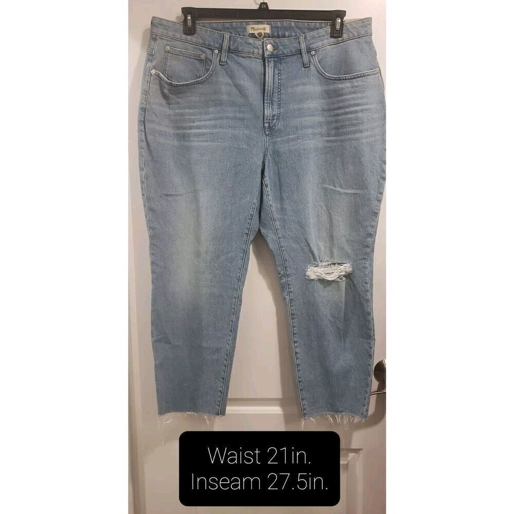 Madewell The Curvy Perfect Vintage Jean Destroyed‎ Edition Size 20W NWT